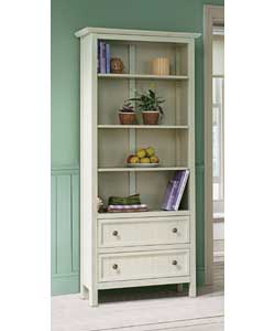 Provence Solid Wood 2 Drawer Bookcase