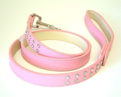 Pucci Couture 2 row diamante lead in pink