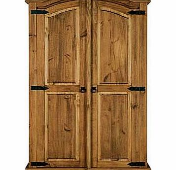 Size (H)187.8, (W)103.1, (D)56.7cm.Body material: solid pine wood.1 hanging rail.1 shelf.Hinged door