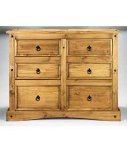 Unbranded Puerto Rico 3 and 3 Drawer Chest Dark