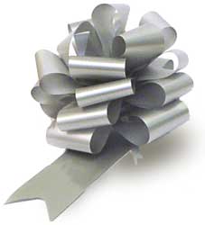 Pullbow - 2inch - Silver - Pack of 20