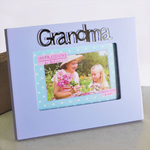 Unbranded Purple and Mirror Grandma 6 x 4 Photo Frame