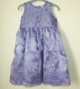 Purple Sequin Flower Party Dress - 2/3 yrs