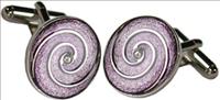 Unbranded Purple Swirl Cufflinks by Ian Flaherty