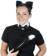 PVC Cat Ears Bowtie and Tail