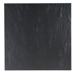 Unbranded QRock Black Wall and Floor Tile 15X15