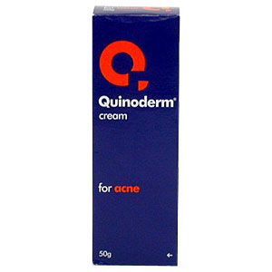Quinoderm Cream, for the treatment of acne, provid