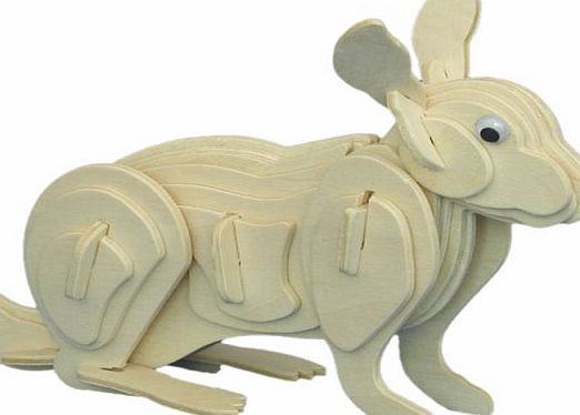 Unbranded Rabbit - Woodcraft Construction Kit- Quay