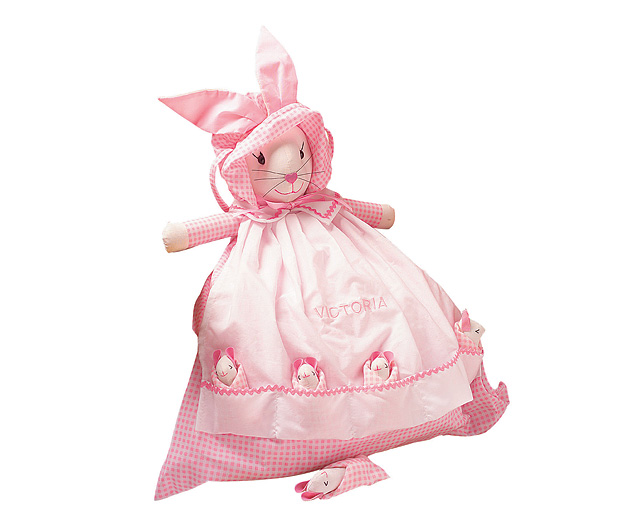 Unbranded Rabbit Nightwear Case Pink - Personalised
