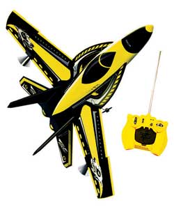 Authentic replica Hornet fighter jet with dual motors for greater thrust and easy turning.4 way cont