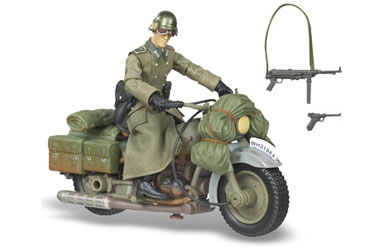 Unbranded Raiders of the Lost Ark - German Soldier with Motorcycle