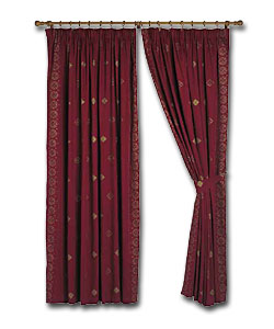 Pair of Rasberry Tara Ready Made Curtains - W46 x D72ins