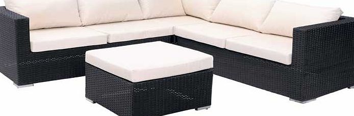 Unbranded Rattan Effect 5 Seater Patio Sofa Set - Express