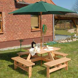 Unbranded Rawgarden Square Picnic Table 110