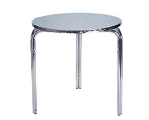 Unbranded Rayner round aluminium stack tables