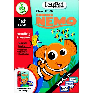 Leap-pad book - Using near touch technology, characters are brought to life with the pen and help