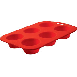 Unbranded Ready Steady Cook Silicone 6 Muffin Tin Mould