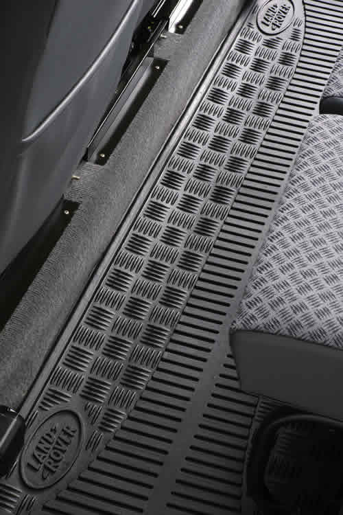 Rear foot well rubber mats for 110 vehicles up to