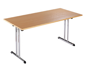 Unbranded Rectangular folding modular table (chrme legs)