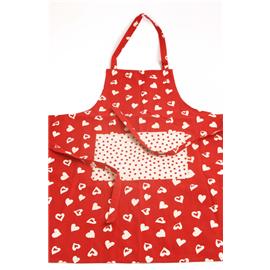 Unbranded Red Apron with Hearts