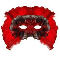 Unbranded RED FEATHER MASK