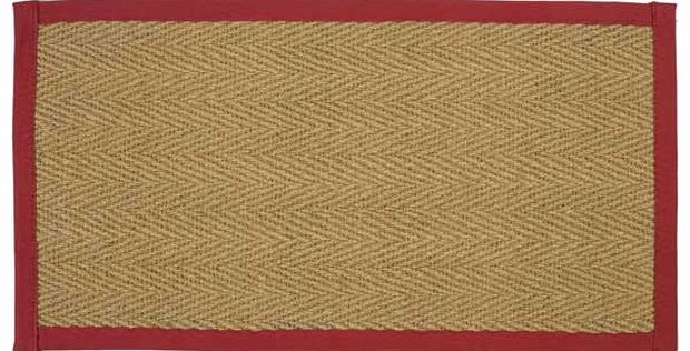 Made from machine woven coir matting in an attractive Herringbone pattern. backed with anti slip latex and bound. 50% coir. 50% rubber. Non-slip backing. Do not wash. Size L150. W100cm. (Barcode EAN=5012679225566)
