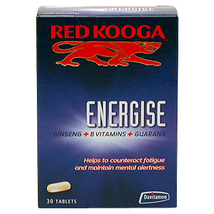 Red Kooga Energise is specifically formulated to help keep both mind and body on top form. It
