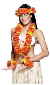 Unbranded RED LEIS SET