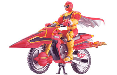Unbranded Red Mystic Speeder with Power Ranger Figure
