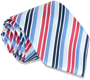 Unbranded Red White Blue D/Stripe Tie