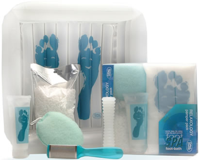 The perfect travel companion! The Inflatable Foot Spa Pamper Pack opens up possibilities for pamperi