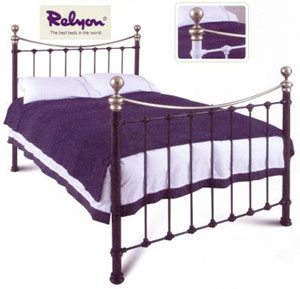 Relyon- Ambassador- 4FT 6&quot; Double Metal Bedstead