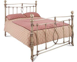 Relyon- Salcombe- 4FT 6&quot; Double- Hand Polished Bedstead