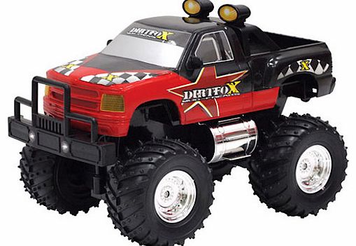 Go on an off-road adventure with the Remote Control Mountain Cruiser - 27 MHz. This 28cm long tough truck has four high grip tyres that can tackle almost any terrain. Packed with realistic detail, this 1:16 scale model 4x4 vehicle operates on a 27 MH