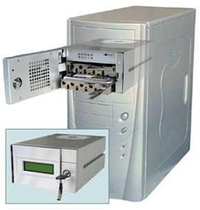 Removable RAID 0/1 Back Plane System with