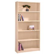 Reno 5 Shelf Bookcase 80cm- Maple effect
