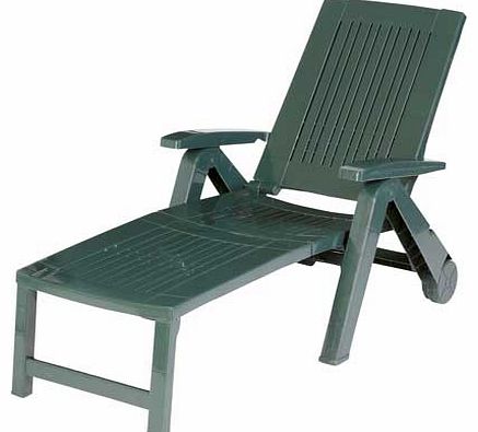 This sun lounger is the perfect addition to any garden. its extremely versatile with five positions to suit whatever mood youre in. Its mounted on wheels for easy positioning. meaning you can catch the perfect tan. Its strong and durable as well as e