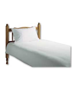 Retreat Waffle Single Bed Set - White