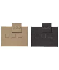 Unbranded Reversible Brown Leather Effect Placemat and