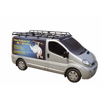 Heavy duty, black roof rack with front bar aerofoil to minimise wind noise and drag. Supplied with