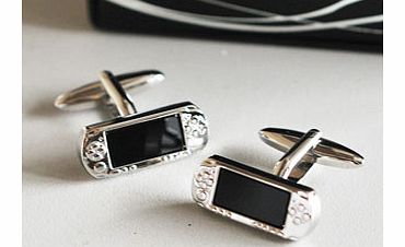 Unbranded Rhodium Plated Shiny Games Console Cufflinks