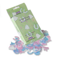 Confetti multi coloured and shaped rice paper to t