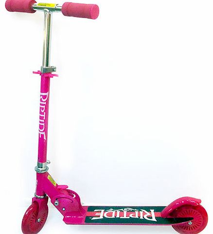 Zip around on the highly portable pink Stinger Kick Folding Scooter. Light, compact and designed to fold in half in a flash, the 61.5cm-tall Stinger is one of the niftiest scooters around. Designed in a fetching shade of pink with adjustable handleba