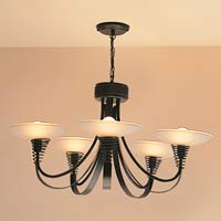 Stylishly designed ceiling light with spiral featu