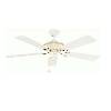 Riviera 52" Polished Brass Ceiling Fan Complete with Drop Rod