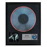Limited edition of 250. Framed platinum disc with CD cover and plaque. 44 x 54cms