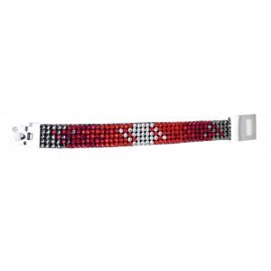 Unbranded RocknRoll Red Diamante Bracelet