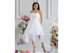 Unbranded Romantic Elegant Strapless Satin Tulle