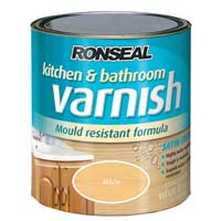 Ronseal Kitchen & Bathroom Varnish Beech 250ml