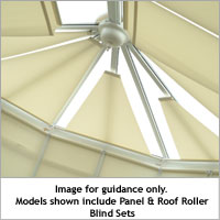Roof Roller Blind Set SBE1 Ivory